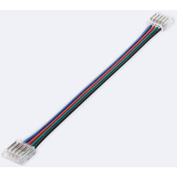 Connecteur hippo Double avec Câble pour Ruban led rgbw 12/24V dc smd IP20 Largeur 12mm 12 mm