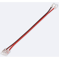 Connecteur hippo Double avec Câble pour Ruban led 24/48V dc smd&cob IP20 Largeur 10mm 10 mm