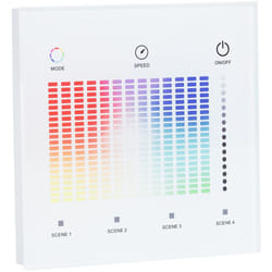 Télécommande Variateur Murale Tactile led rgb dali Master Blanc