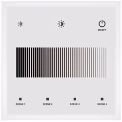 La Télécommande Variateur Murale Tactile DALI Master est une télécommande variateur tactile qui agit comme un système DALI pr ...