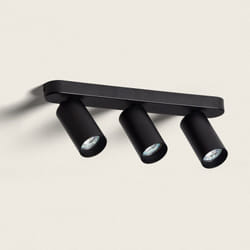 Plafonnier Orientable Emir 3 Spots Noir