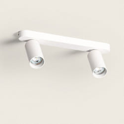 Efectoled - Plafonnier Orientable Emir 2 Spots Blanc