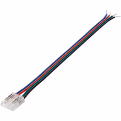 Avec le Connecteur HIPPO avec câble, vous pouvez connecter rapidement et facilement la bande LED RGB/RGBIC 24C DC COB d'une l ...
