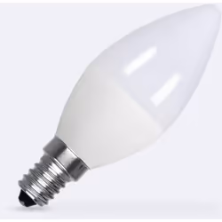 L'Ampoule LED E14 5W 500 lm C37 est le modèle idéal pour supprimer les anciennes ampoules de type bougie très utilisées dans ...