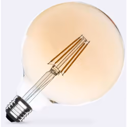 L'Ampoule LED Filament E27 8W 750 lm Dimmable G125 Gold est un véritable bijou qui se distingue par sa capacité de variation  ...