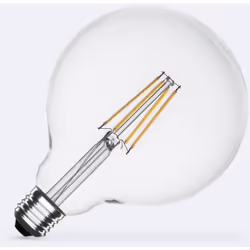 L' Ampoule LED Filament E27 8W 1055 lm G125 est un véritable bijou d'éclairage qui rehaussera l'esthétique et la qualité de v ...