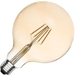 Ampoule led Filament E27 6W 600 lm Dimmable G125 Gold No Flicker 2700K Blanc chaud