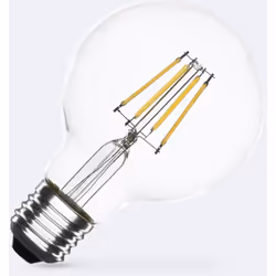L'Ampoule LED Filament E27 6W 720 lm Dimmable G80 est un excellent choix pour l'éclairage, son design sphérique ( G80 ) lui c ...