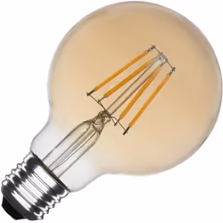L'Ampoule LED Filament E27 6W 540 lm G80 Gold avec sa finition dorée est une excellente option d'éclairage. Elle se distingue ...