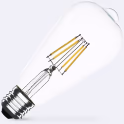L' Ampoule LED Filament E27 6W 720 lm Dimmable ST64 est un excellent choix d'éclairage qui se distingue par son design en for ...