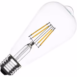 L' Ampoule LED Filament E27 6W 720 lm Dimmable ST64 est un excellent choix d'éclairage qui se distingue par son design en for ...