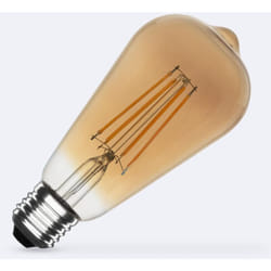 Ampoule led Filament E27 6W 600 lm ST64 Gold No Flicker 2700K Blanc chaud