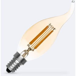 Efectoled - Ampoule led Filament E14 4W 470 lm Dimmable T35 Gold No Flicker 2700K Blanc chaud