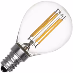L' Ampoule LED Filament E14 6W 720 lm P45 avec une finition dorée est le choix idéal pour moderniser vos ampoules sans renonc ...