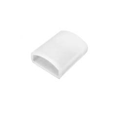 Bouchon Final pour Rubans led 220V wcob / silicone flex / à auto-redressement, largeur 9 à 10 mm Blanc