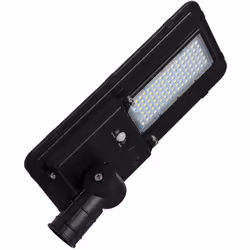 Le luminaire LED Sinaí d'éclairage public avec panneau solaire à haut rendement de 160 lm/W et 6400 lm dispose d'un régulateu ...