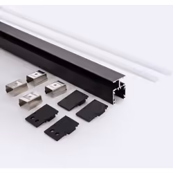 Le Profilé Aluminium en Saillie pour Moulure Double 2m Noir pour Rubans LED jusqu'à 10 mm est un produit conçu pour fournir u ...