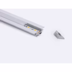 Le Profilé Aluminium Encastrable Profilé Bas pour Rubans LED jusqu'à 11 mm est un accessoire de haute qualité qui offre une s ...