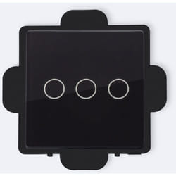 Efectoled - Interrupteur Tactile Triple Modern Noir
