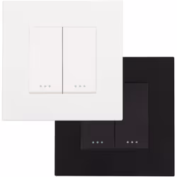 Cet Interrupteur Double Bouton-Poussoir avec Cadre PC Modern est la solution idéale pour changer les interrupteurs de votre m ...