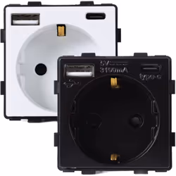 La prise Schuko avec 2 ports USB est un dispositif innovant qui offre une solution pratique pour charger tous vos appareils m ...