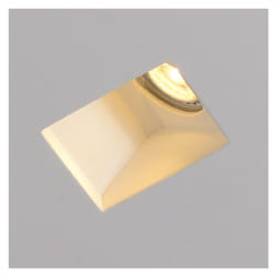 Efectoled - Collerette Downlight Intégration Plâtre/Pladur Carrée Accent pour Ampoule led GU10/GU5.3 Coupe 123x123 mm UGR17 Blanc