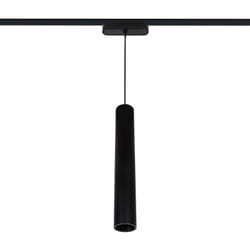 Spot LED Suspendu sur Rail Magnétique 25mm Extra-Plat 15W 48V Quartz Noir 2700K Blanc chaud