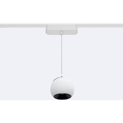 Efectoled - Spot led Suspendu sur Rail Magnétique 25mm Extra-Plat 12W 48V Concave Ø100 mm Blanc 2700K Blanc chaud