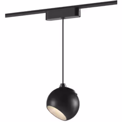 Le Spot Suspendu LED Concave 12W CRI90 Noir Ø100 mm pour Rail Magnétique Monophasé Super Slim 25mm 48V est la solution parfai ...
