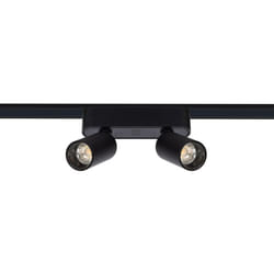 Efectoled - Spot led sur Rail Magnétique 25mm Extra-Plat 10W Double 48V Noir 4000K Blanc neutre