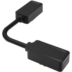 Connecteur d'Angle Flexible pour Rail Magnétique SuperSlim Suspendu/Encastré 25mm 48V Noir
