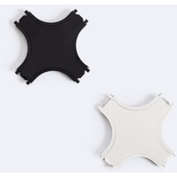 Efectoled - Connecteur Type x pour Rail Magnétique SuperSlim 25mm En Saillie 48V Blanc
