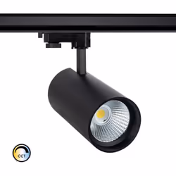 Le Spot sur rail LED noir New d'Angelo est parfait comme éclairage d'accentuation dans tout système d'éclairage basé sur des  ...