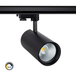 Efectoled - Spot led sur Rail Triphasé 30W d'Angelo cct lifud Noir Sélectionnable (chaud-neutre-froid)