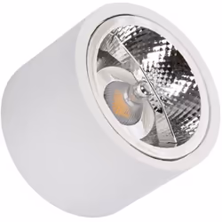 Ce Spot LED de Superficie AR111 15W intègre une ampoule LED GU10 AR111 qui a une luminosité de 1200 lm. Il fournit, sous un a ...