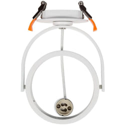 Collerette Downlight Ronde Orientable pour Ampoule led GU10 AR111 Blanc