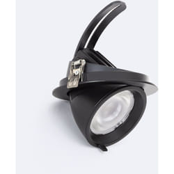 Efectoled - Downlight led 24W Rond Orientable osram 120lm/W lifud Coupe ø 170 mm Noir No Flicker 4000K Blanc neutre