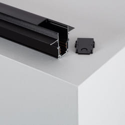 Rail Magnétique 20mm Encastrée 48V 2m Noir
