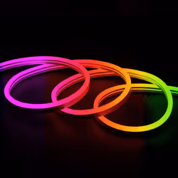 La Gaine Néons LED Flexible Dimmable 11W/m 220V AC 60LED/m Semi-circulaire 180° RGB IP67 sur Mesure Coupe tous les 100cm inco ...