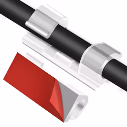 Clip en PVC pour la fixation de câbles électriques jusqu'à 8mm de diamètre, ce qui permet d'obtenir une installation solide. ...