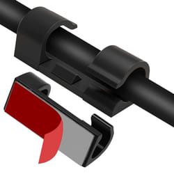 Efectoled - Pack 20 Clips de Fixation Auto-adhésifs Organisateur pour Câble ø 8mm Noir