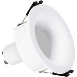 Spot LED Downlight Conique GU10 6W Coupe Ø 70mm Faible UGR PC No Flicker 3000K Blanc chaud