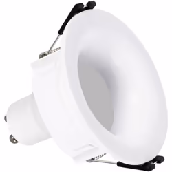 Le Spot Downlight Conique GU10 6W Coupe Ø 70mm Faible UGR PC inclut 1 ampoule LED GU10. Il se distingue par son faible UGR qu ...
