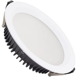 Efectoled - Downlight led 30W Rond Aero 130 lm/W Microprismatique lifud Coupe ø 200 mm 3000K Blanc chaud