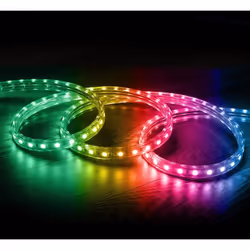Le Ruban LED 220V AC 60LED/m IP65 avec Contrôleur IR sur Mesure Largeur 16mm Coupe tous les 100cm ne nécessite aucun Bloc d’a ...
