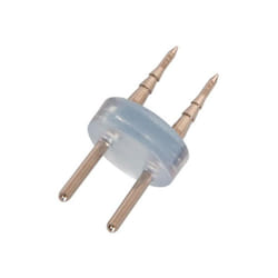 Connecteur 2 pin pour Néon led Flexible 360º Rond et Gaine led 220V ac IP65 Coupe tous les 100cm Blanc