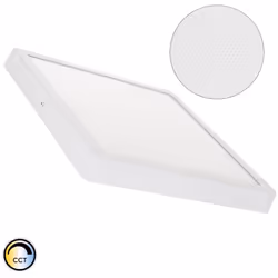 Le Plafonnier LED Carré 24W Extra-Plat (CRI90) Microprismatique CCT Sélectionnable (UGR17) 280x280 mm est largement utilisé d ...