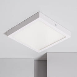 Efectoled - Plafonnier led Carré 18W Extra-Plat (CRI90) Microprismatique cct Sélectionnable (UGR17) 205x205 mm Sélectionnable (chaud-neutre-froid)