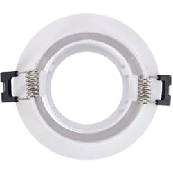 Collerette Downlight Ronde Orientable pour Ampoule led GU10/GU5.3 Coupe ø 75mm Noir