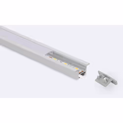 Le Profilé Encastré peut être installé dans tous types d'installations avec des Rubans LED à l'intérieur, spécialement conçue ...